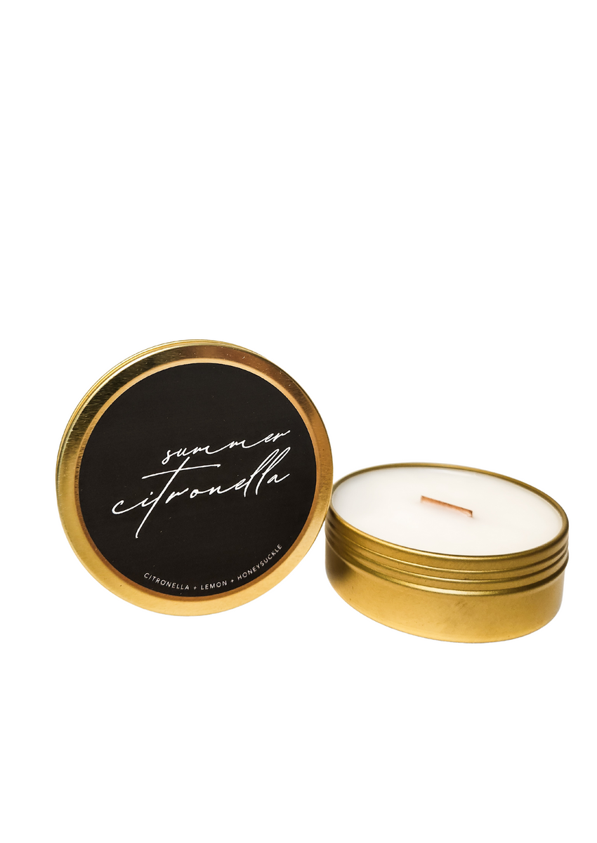 Summer Citronella, Travel Tin Candle – lily + ellis