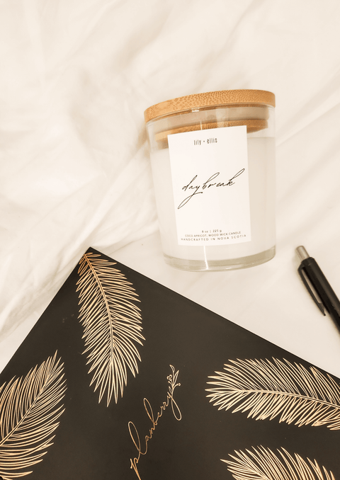 Daybreak, Wood Wick Coco Apricot Candle