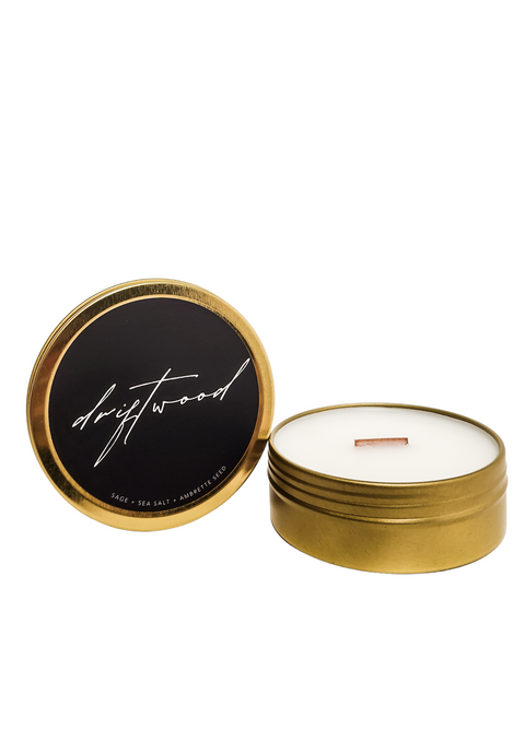 Driftwood, Travel Tin Candle