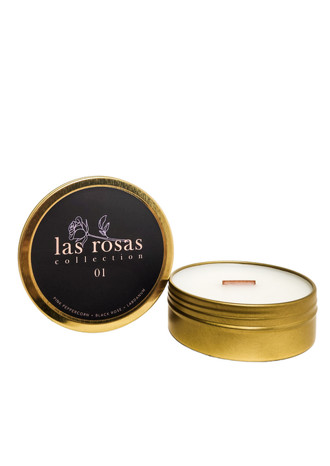 Las Rosas 01, Travel Tin Candle